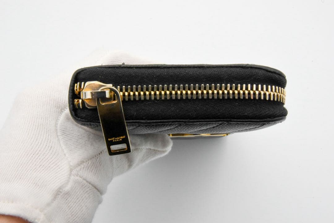 SAINT LAURENT ラウンドファスナー　カサンドラ　付属品有