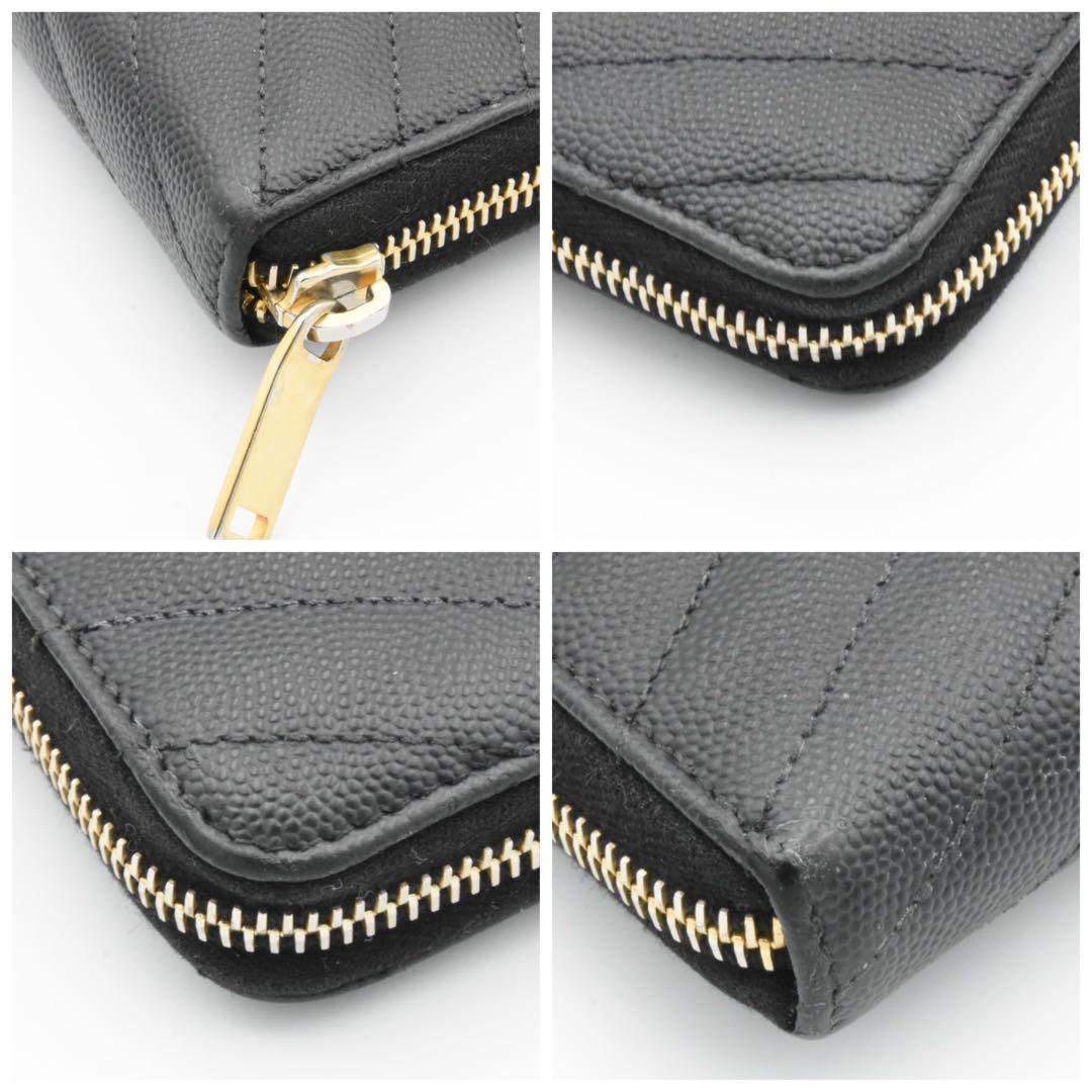 SAINT LAURENT ラウンドファスナー　カサンドラ　付属品有