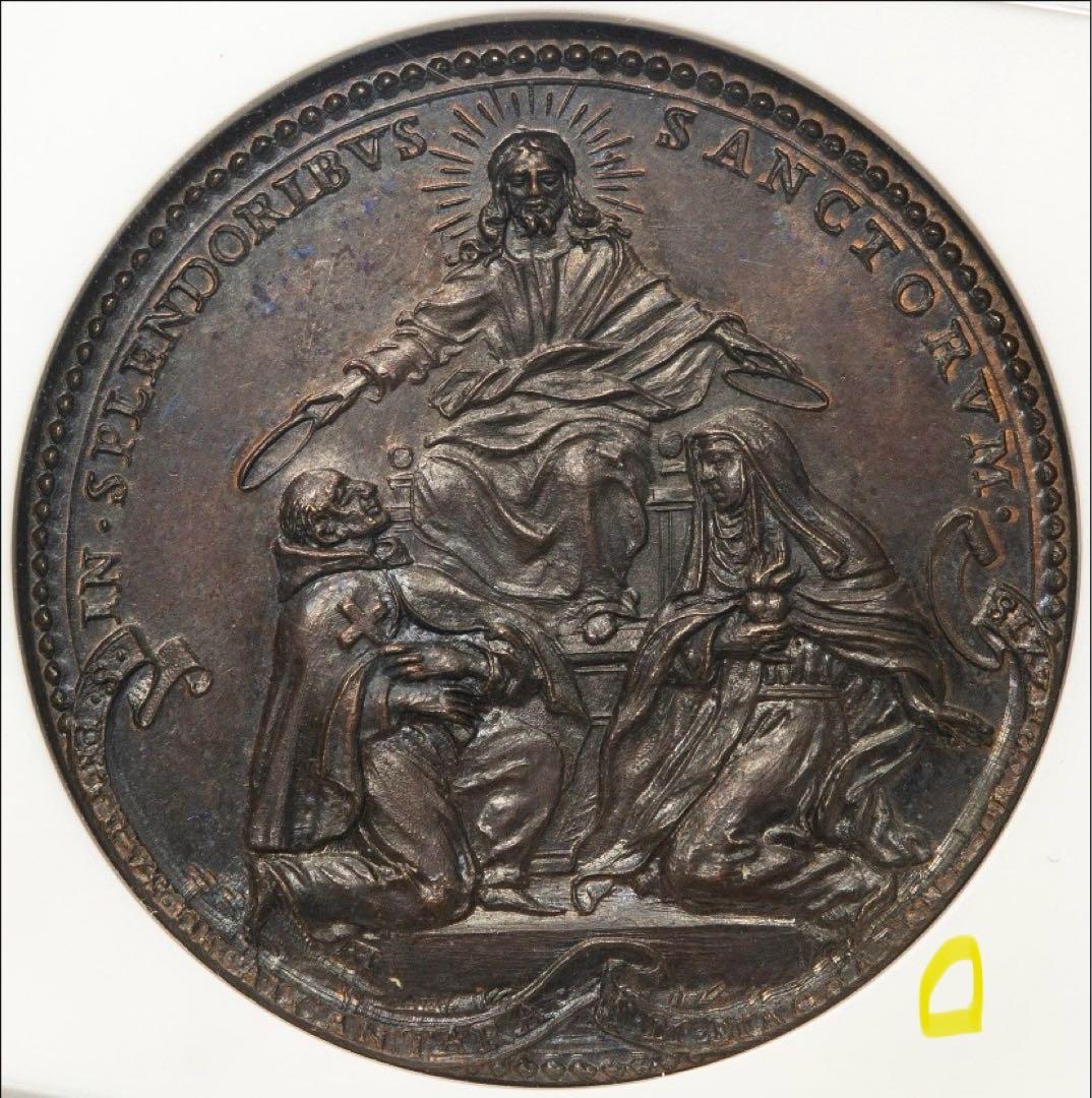 NGC 最高鑑定TOPPOP‼️1669年 教皇クレメンス9世メダル