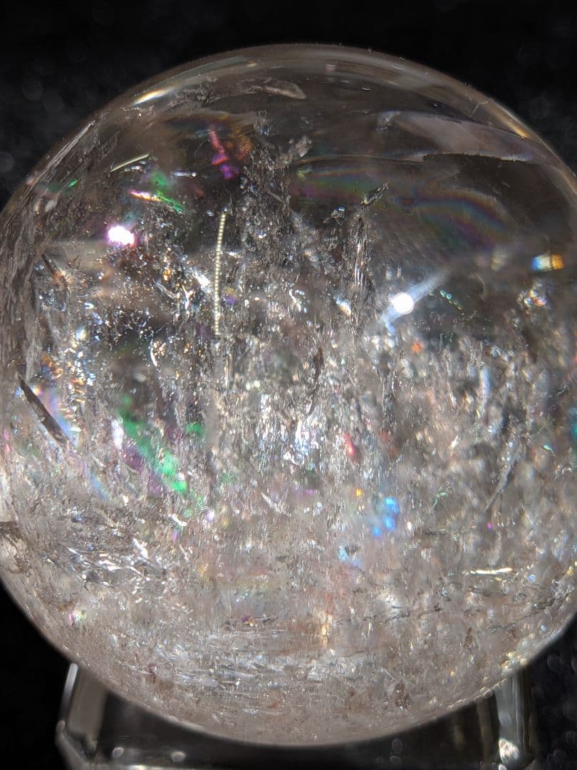 本日限定価格❣️【高品質】天然石ピンクアゼツライト③スフィア4.6cm　丸玉