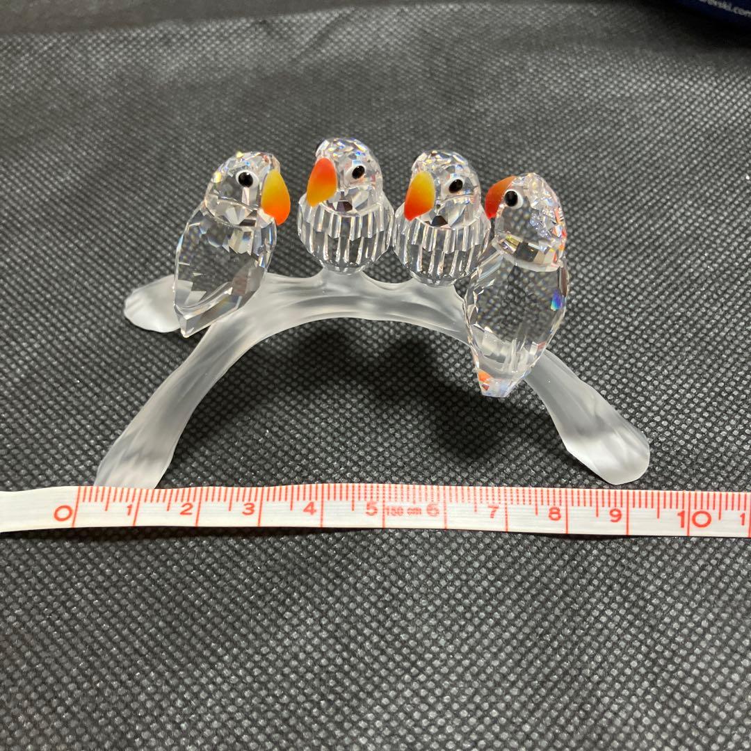 y*y様 スワロフスキー(Swarovski) クリスタル 鳥 ベビーラブバーズ