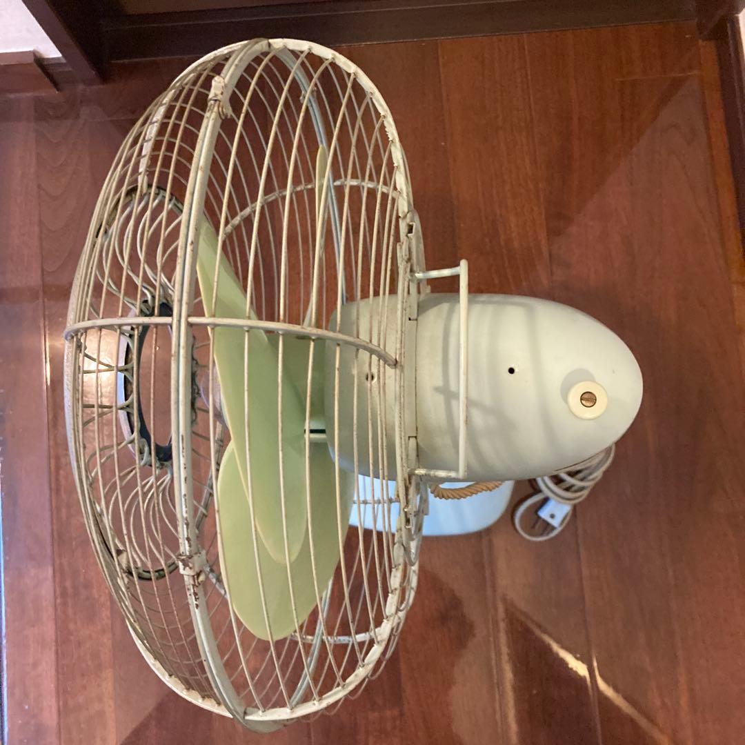ナショナル ミントグリーン 扇風機 3枚羽根