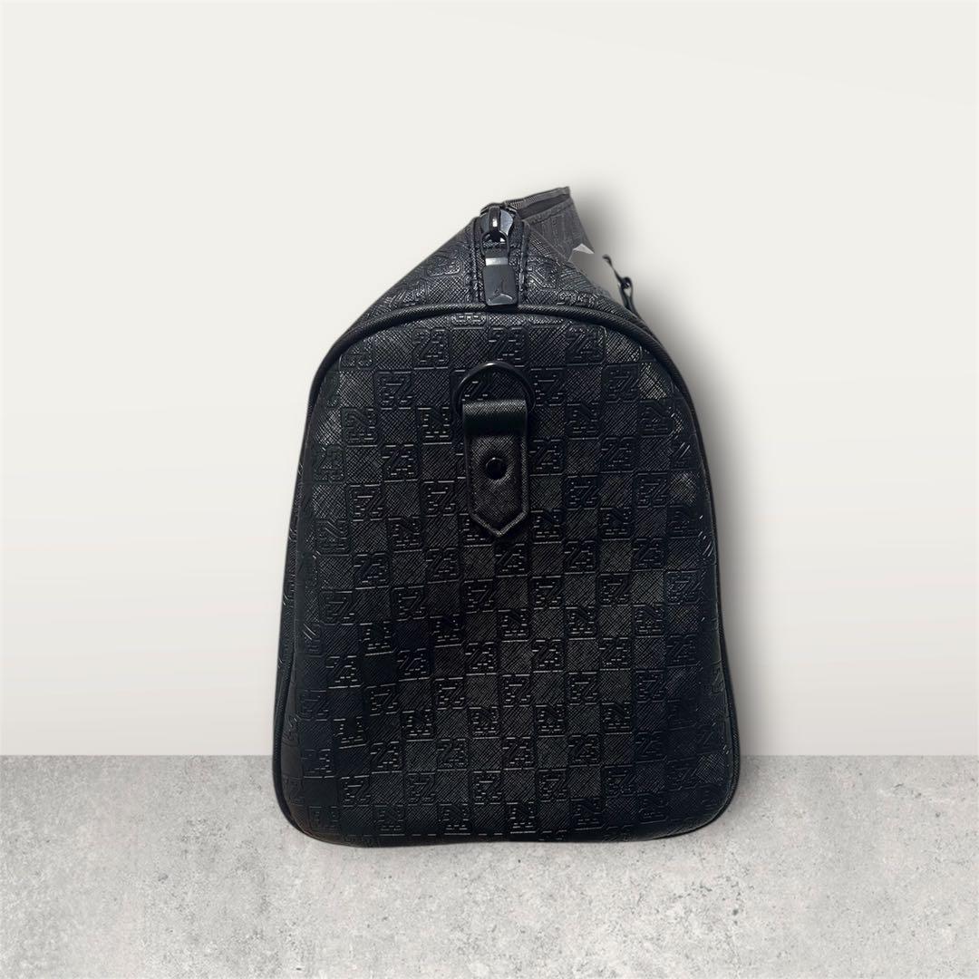 Jordan モノグラムボストンバッグ　レザー調 ブラック　未使用