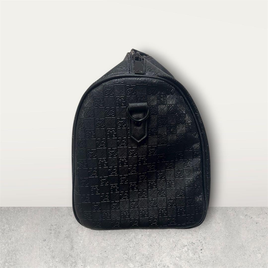 Jordan モノグラムボストンバッグ　レザー調 ブラック　未使用