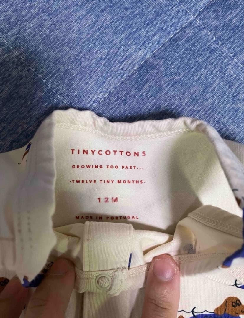 タイニーコットンズ　3点セット　犬　パンツ　ベビー　 6か月から12か月