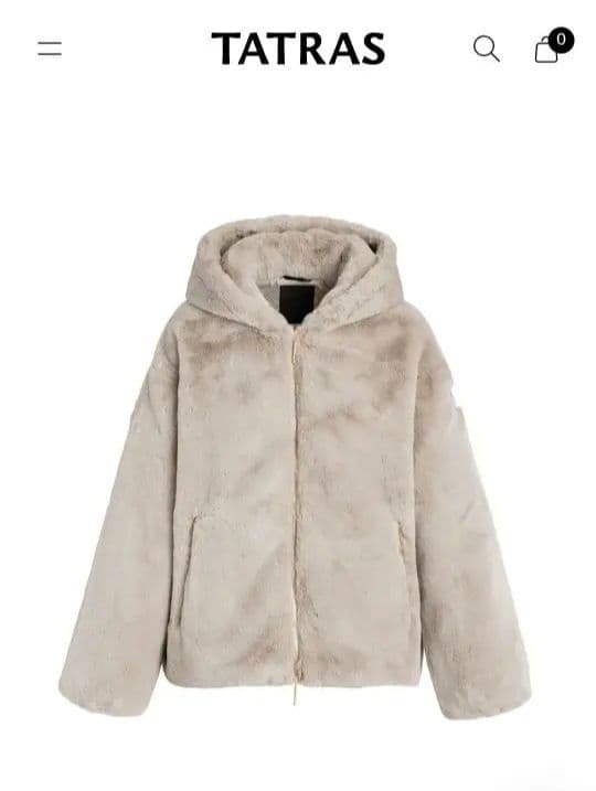 美品☆TATRASユモラYUMOLA ファーブルゾンサイズ03