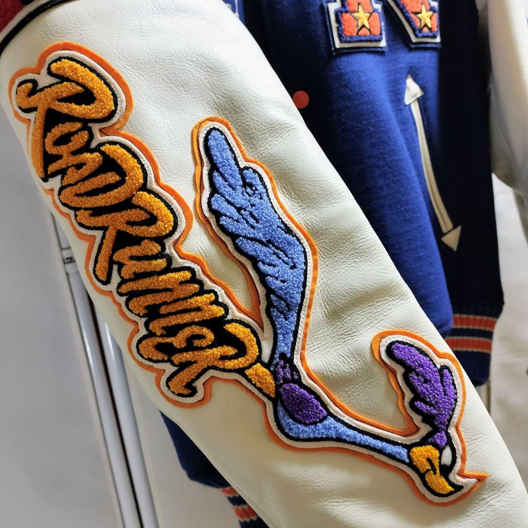 t*n様 Whitesville 東洋 スタジャン 40 ネイビー ロードランナ