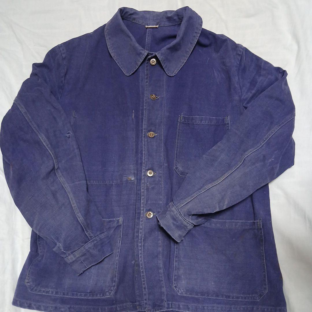 ファイヤーさん専用　フレンチメティスワークジャケット　コットンリネン