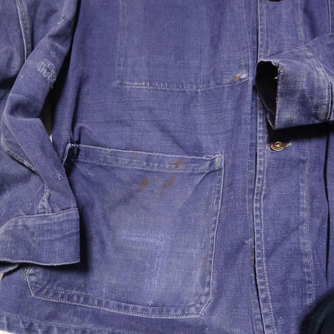 ファイヤーさん専用　フレンチメティスワークジャケット　コットンリネン