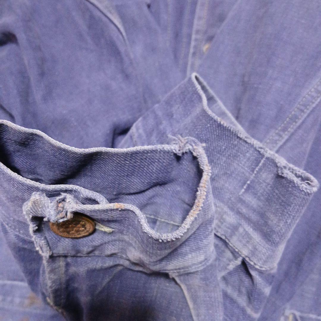 ファイヤーさん専用　フレンチメティスワークジャケット　コットンリネン