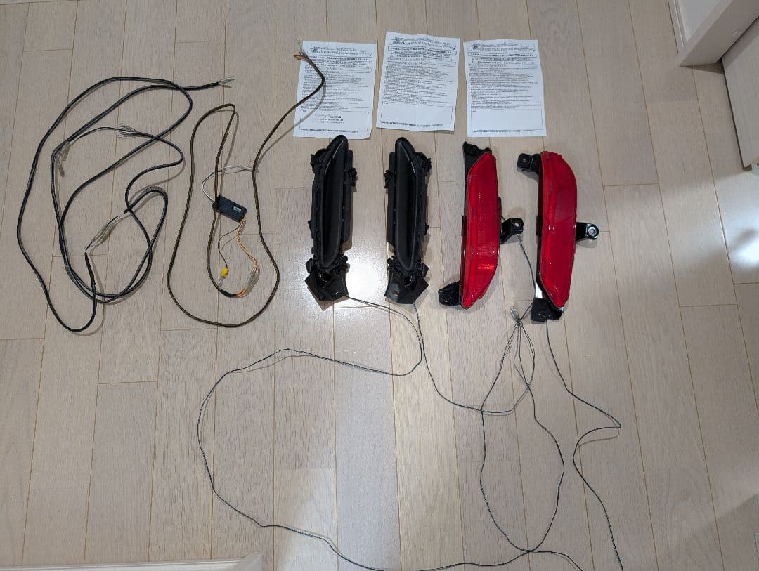 レクサスNX専用 リザード ダクトイルミ、リフレクターレンズ2点セット