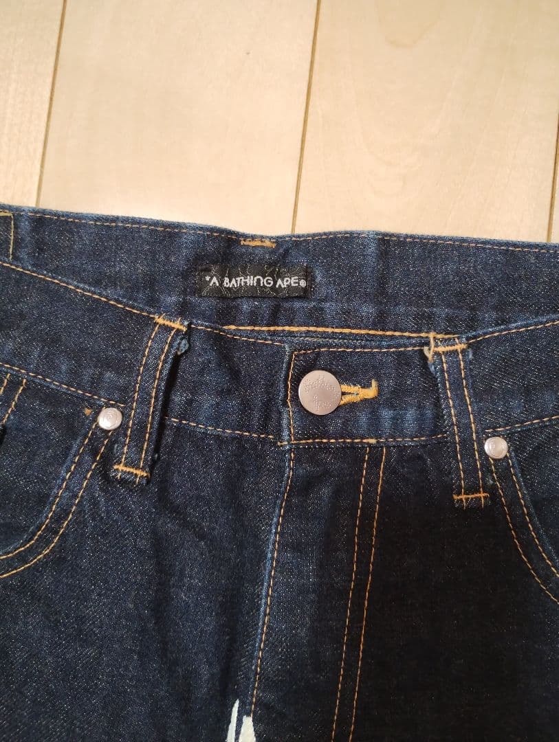 BATHING APE デニム ショートパンツ XLサイズ青山限定