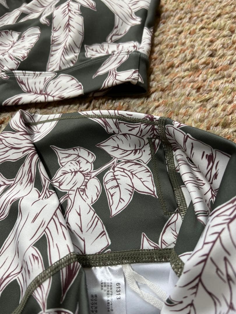 Ungrid 葉柄デザイン ヨガウェアセット