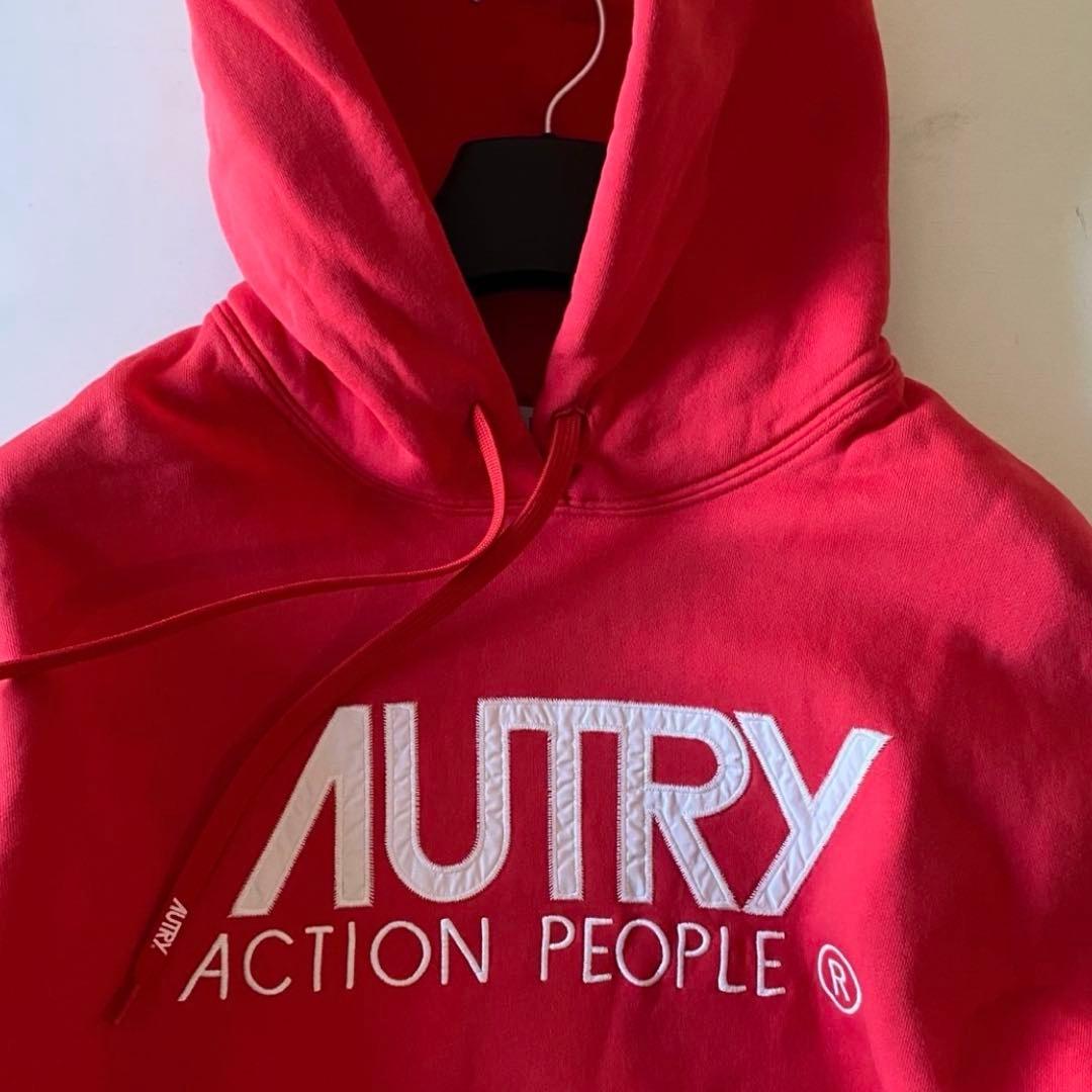 ② 新品 AUTRY オートリー スウェットパーカー フーディー red 赤