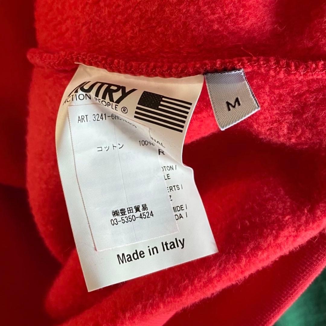 ② 新品 AUTRY オートリー スウェットパーカー フーディー red 赤