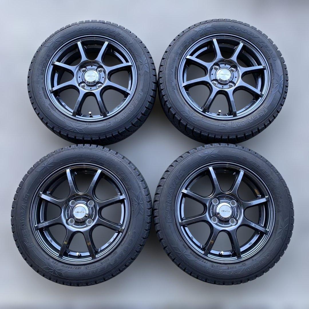 バリ溝グッドイヤースタッドレスセット155/65R14軽自動車各種‼️送料無料