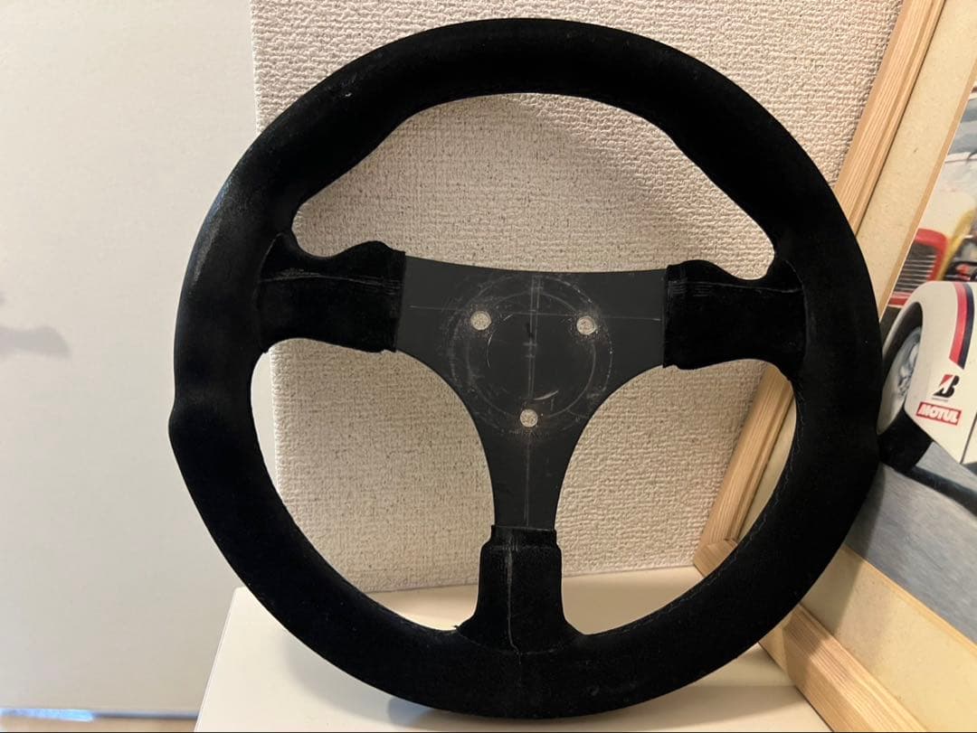 ケーターハムセブン用ステアリング NARDI スエード 3スポーク ステアリング