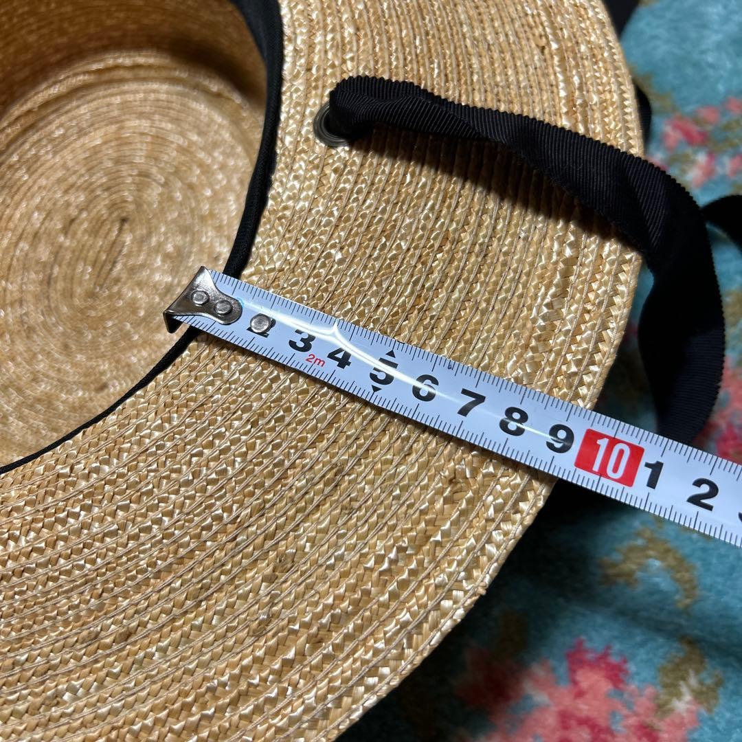 WICA GROCERY 麦わら帽子 ベージュ ストローハット