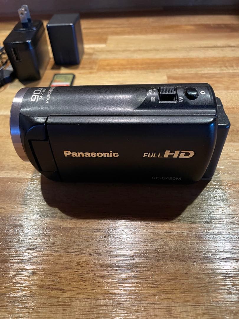 Panasonic HC-V480M 本体＋SD64GB＋予備バッテリー