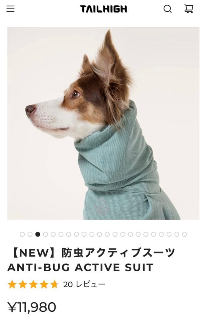 TAILHIGH 防虫アクティブスーツ レイクグリーン L