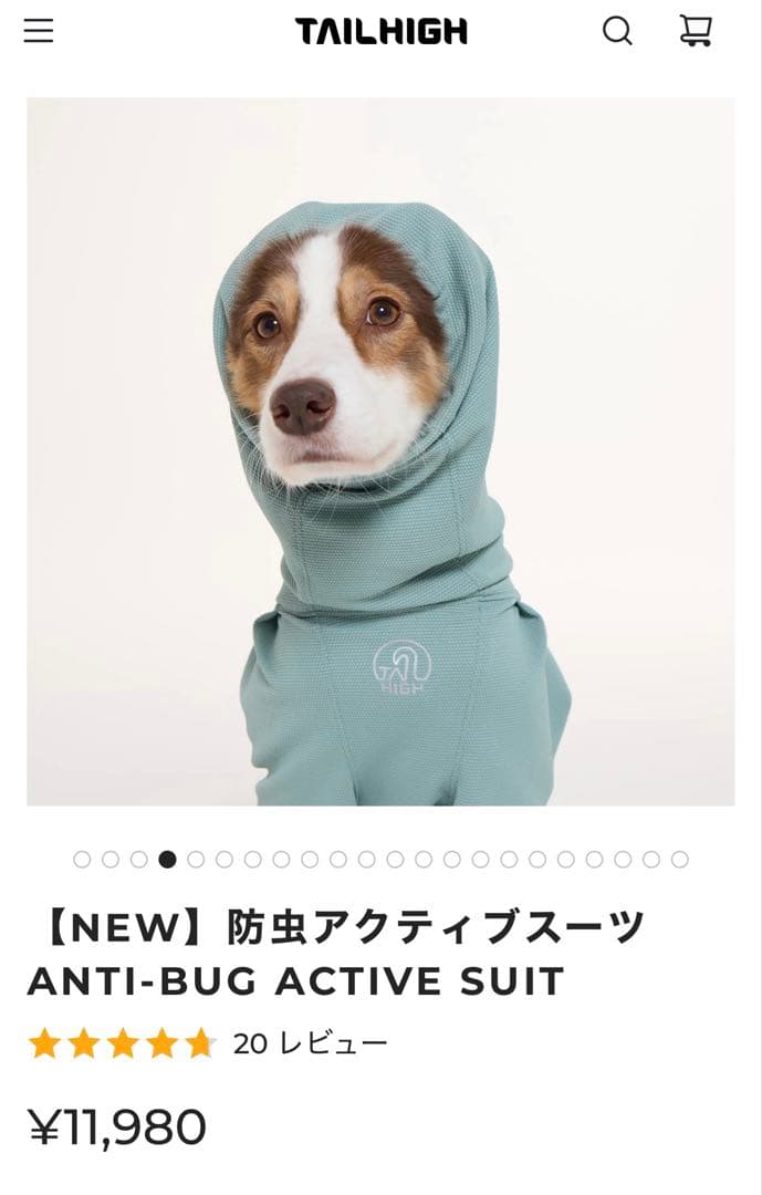 TAILHIGH 防虫アクティブスーツ レイクグリーン L