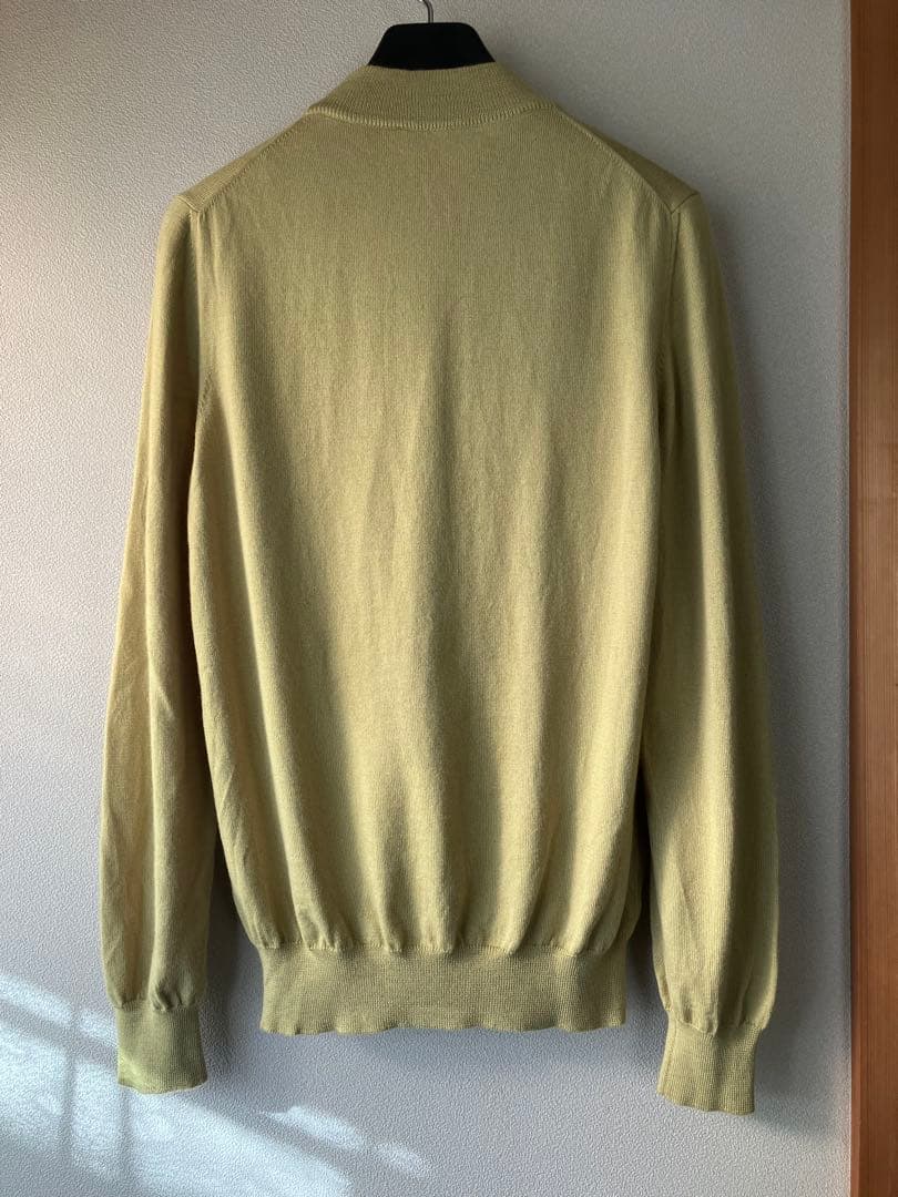 GRAN SASSO 12Gウールソリッドモックネックニット マスタード 48