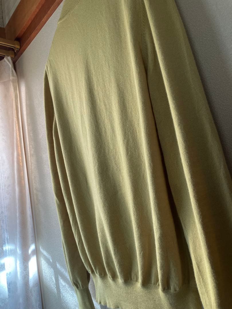 GRAN SASSO 12Gウールソリッドモックネックニット マスタード 48