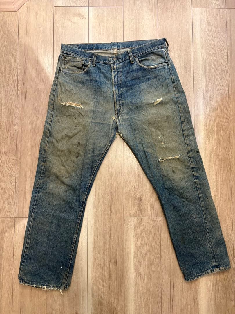 Levi’s505 BIGE 60s 70s 501 W34 リーバイス
