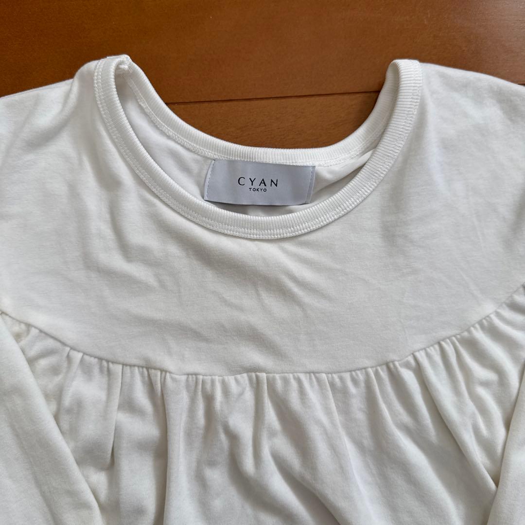【ミルク】CYAN TOKYO Aラインティアードウォームトップス