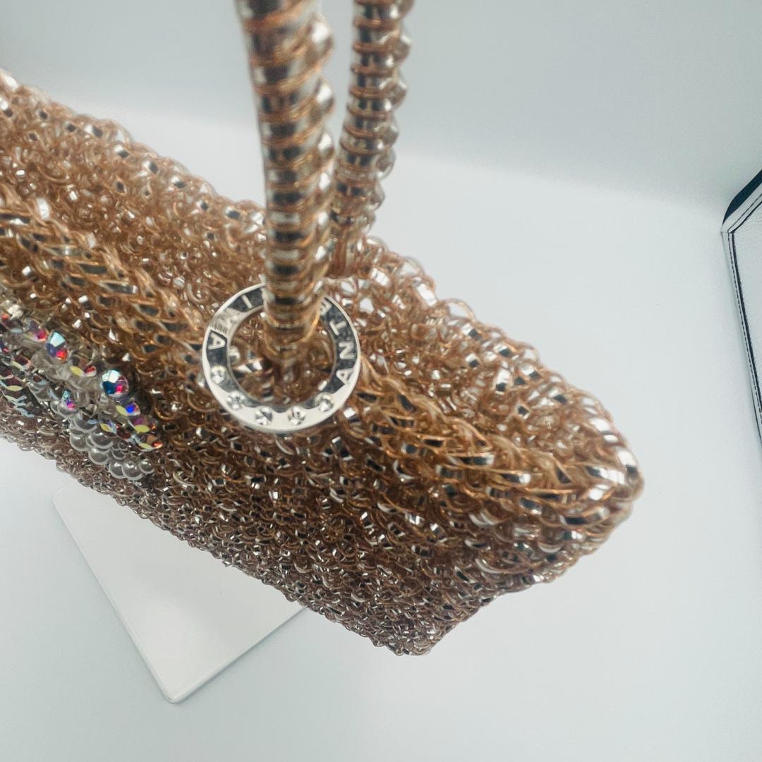 【美品】アンテプリマ ワイヤーバッグ ナストロ リボン 0113 K039