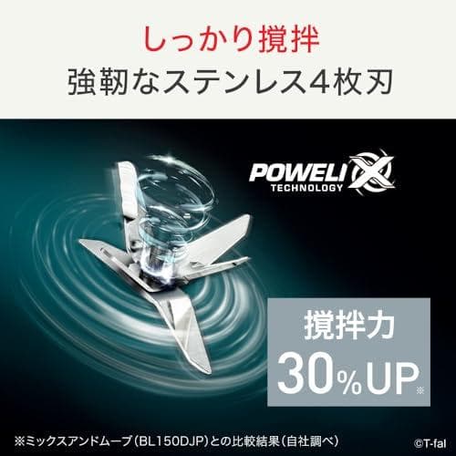 ティファール ミキサー 700mL コンパクト 300W ハイパワー 「ミックp