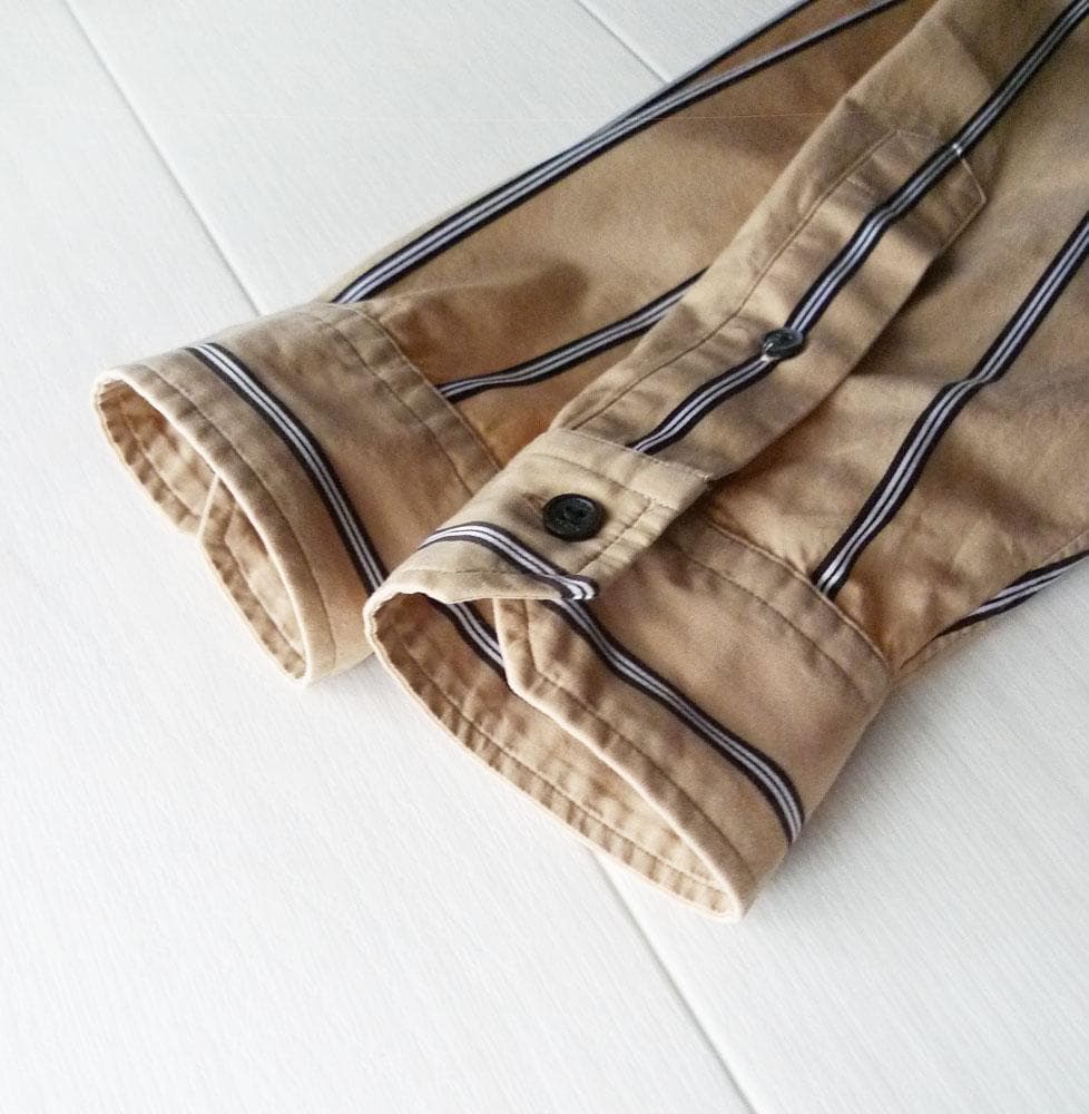 美品 TICCA 3万円 ストライプ柄シャツワンピース ロングワンピース 330