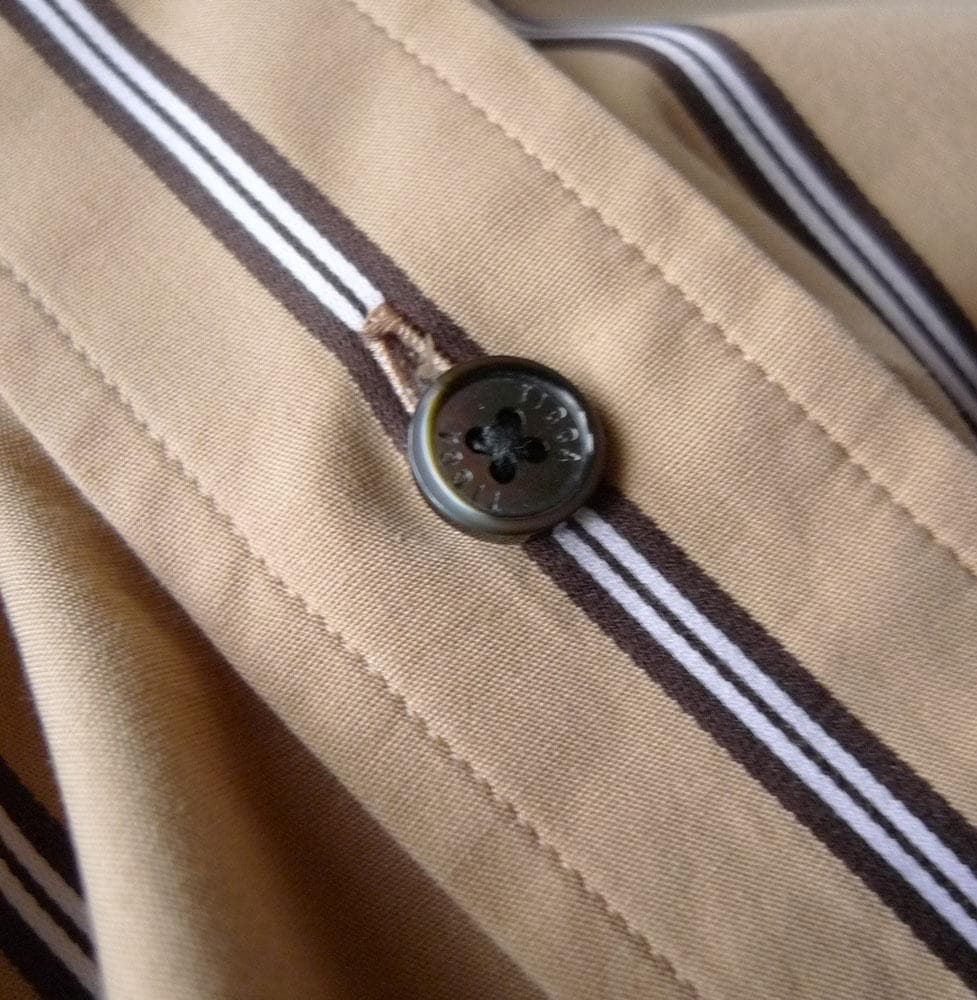 美品 TICCA 3万円 ストライプ柄シャツワンピース ロングワンピース 330