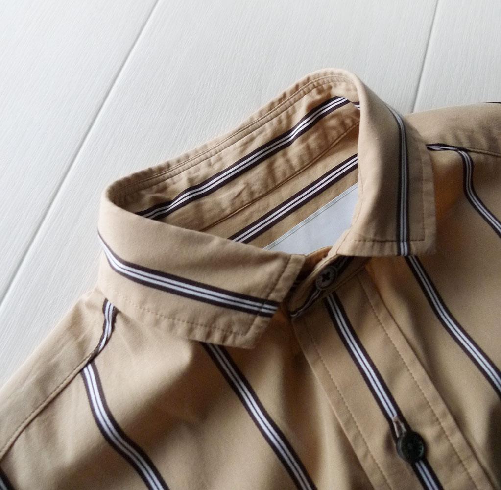 美品 TICCA 3万円 ストライプ柄シャツワンピース ロングワンピース 330