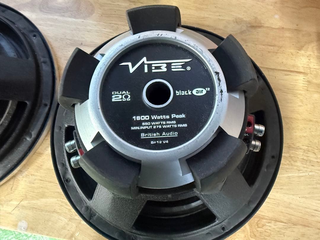 VIBE 12インチ ウーファー ゴールドVIBE BlackAir