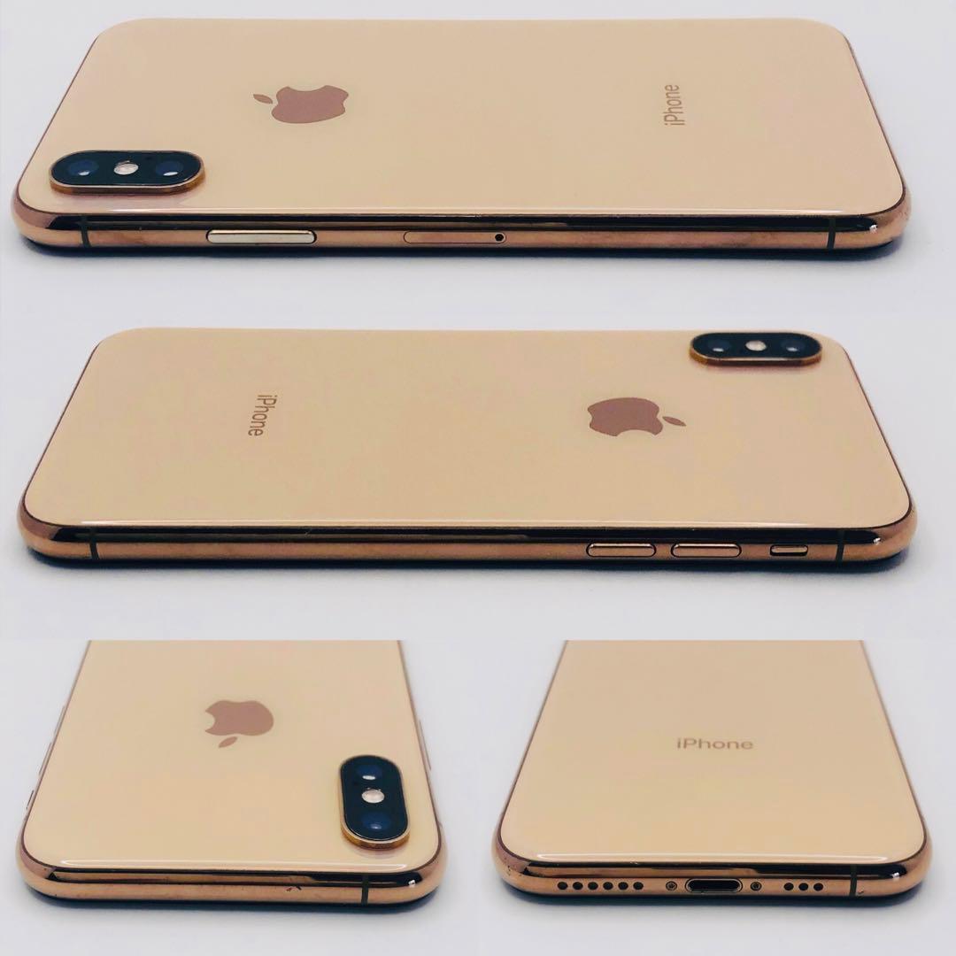 iPhone XS 256GB ゴールド SIMフリー 本体 100%