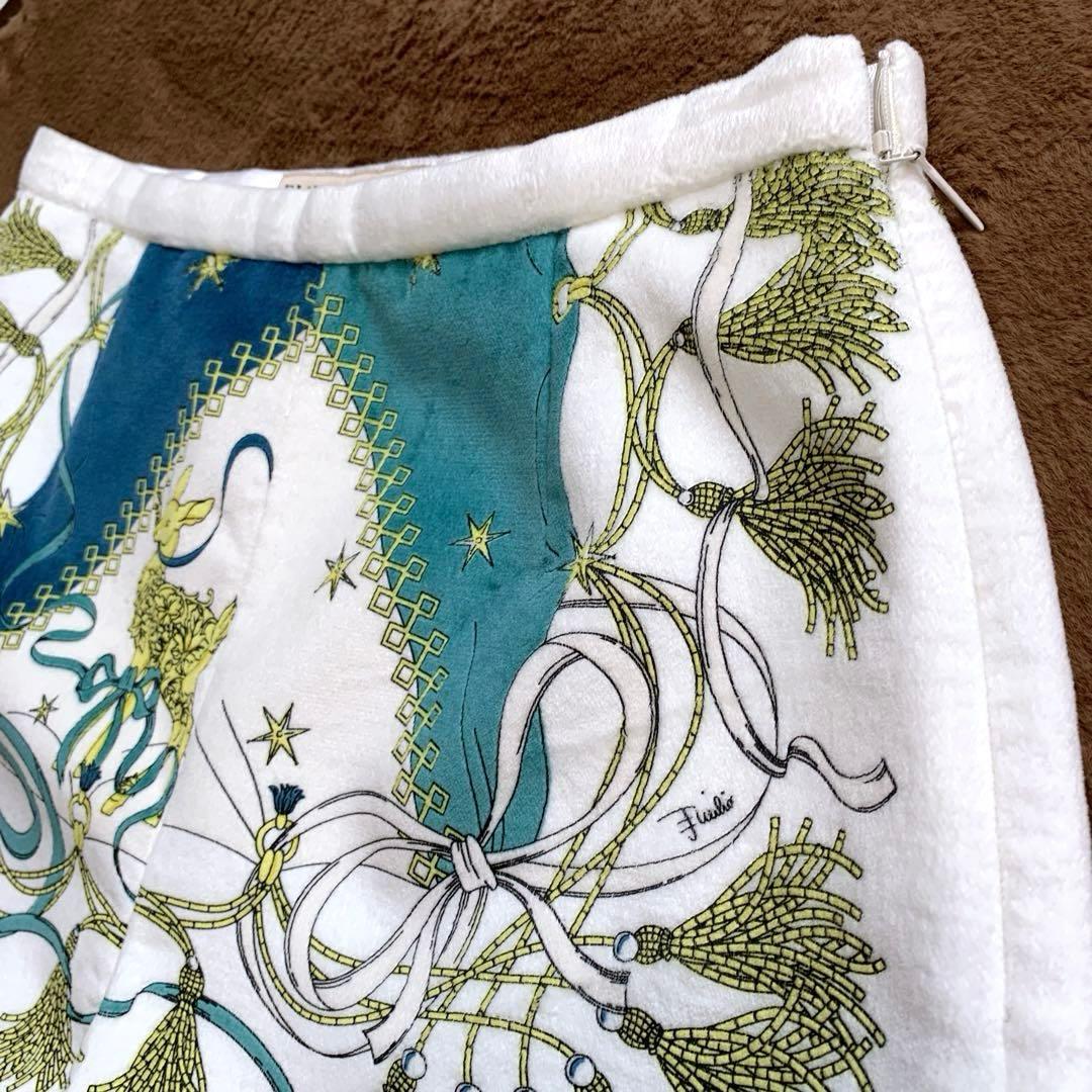 エミリオプッチ　ショートパンツ　白　総柄リボン　コットン　38 イタリヤ製