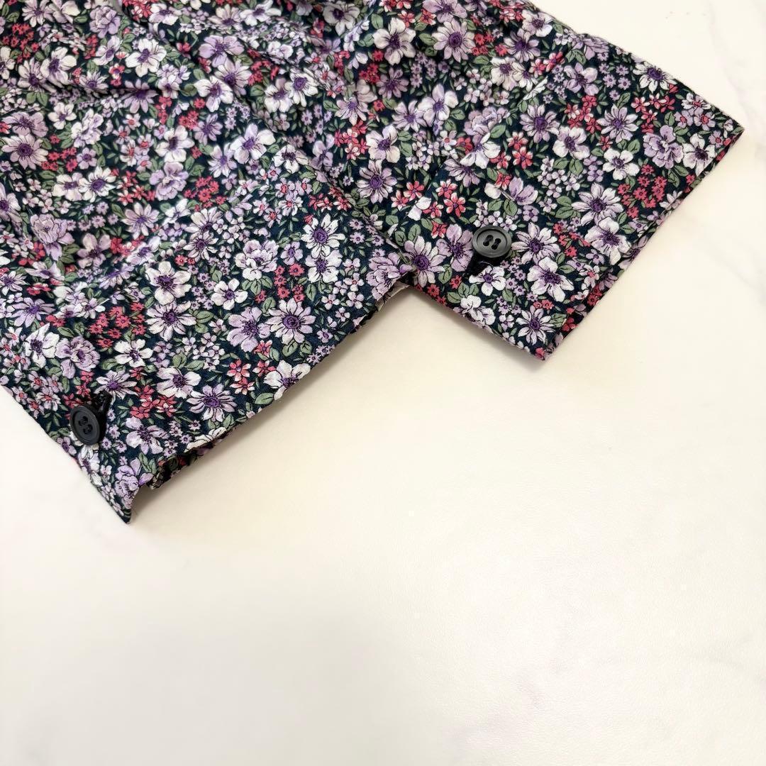 OBLI オブリ ワンピース フラワー ロング 新品 ラップ 花柄 パープル