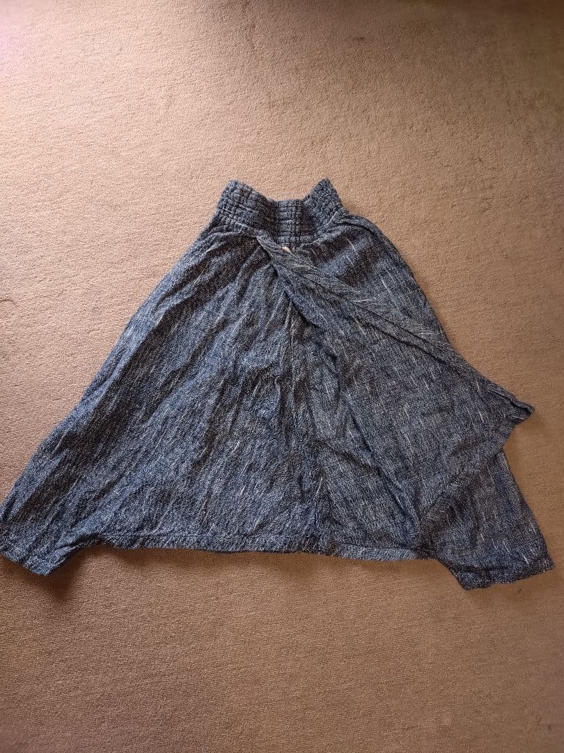 うさとの服 usato モモンガ スカート＆パンツ 藍染