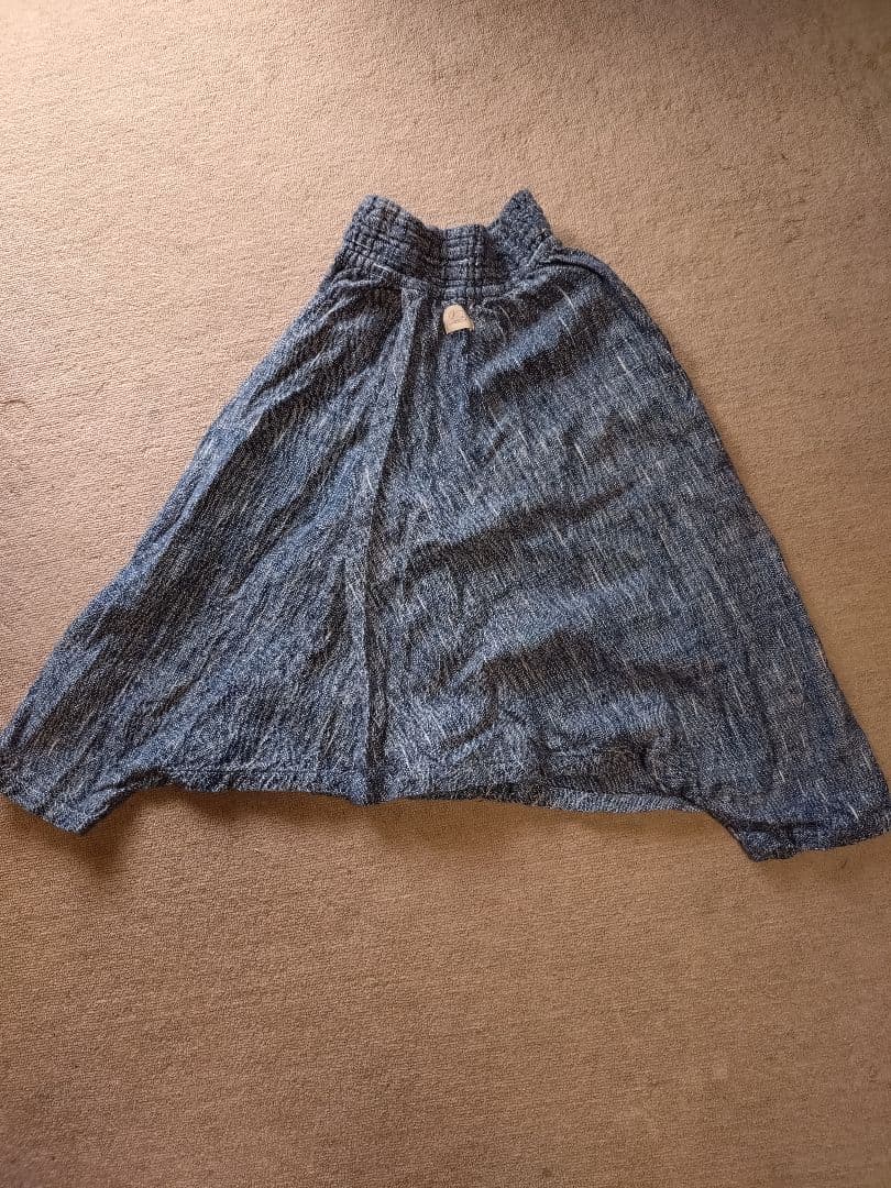 うさとの服 usato モモンガ スカート＆パンツ 藍染