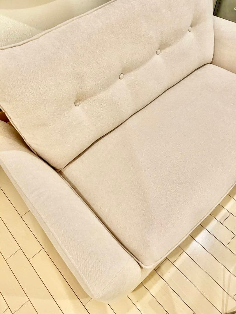 【HONO hono】ニトリ　コンパクトソファ 2人掛け　ベージュ 送料込