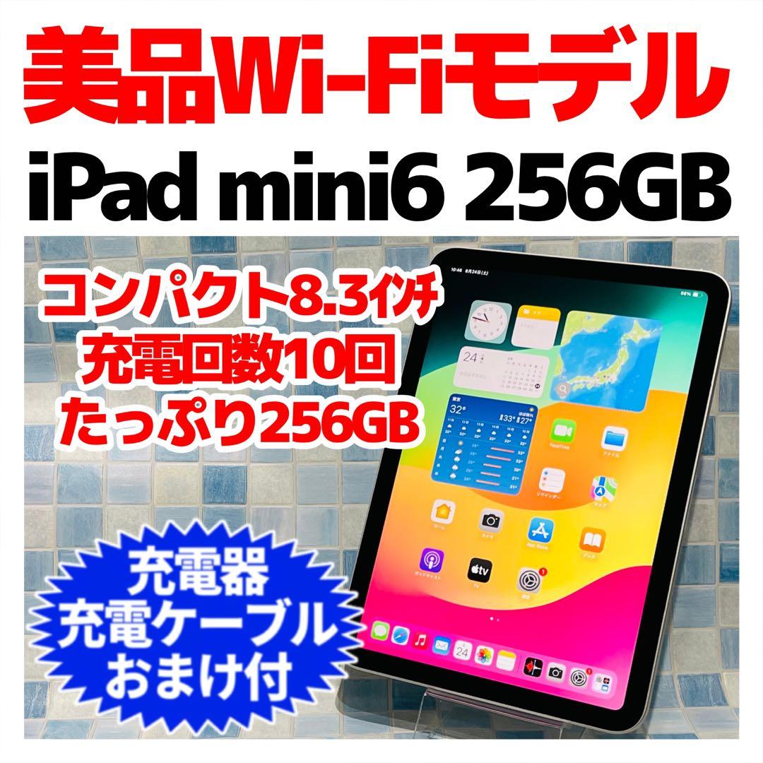 美品 Wi-Fi iPad mini 第6世代 本体 256GB スターライト