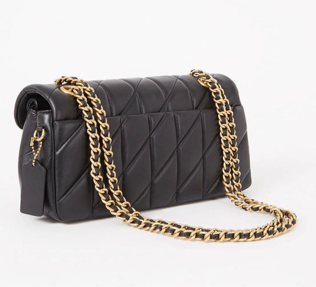 【新品】COACH タビー ショルダー バッグ 26・キルティング　ゴールド