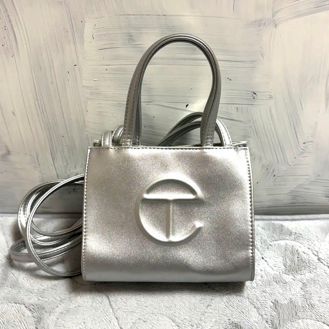 TELFAR テルファー ショルダーバッグ ミニ シルバー