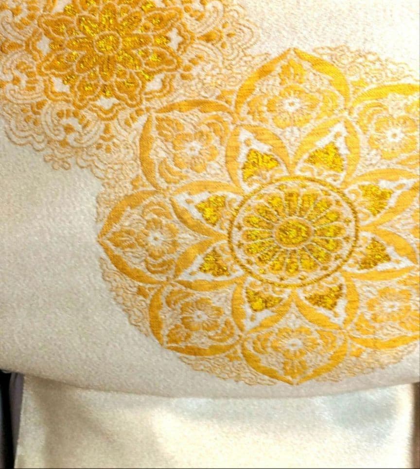 NO447　売約済み　正絹色留袖　比翼仕立て　五つ紋　正絹長襦袢付