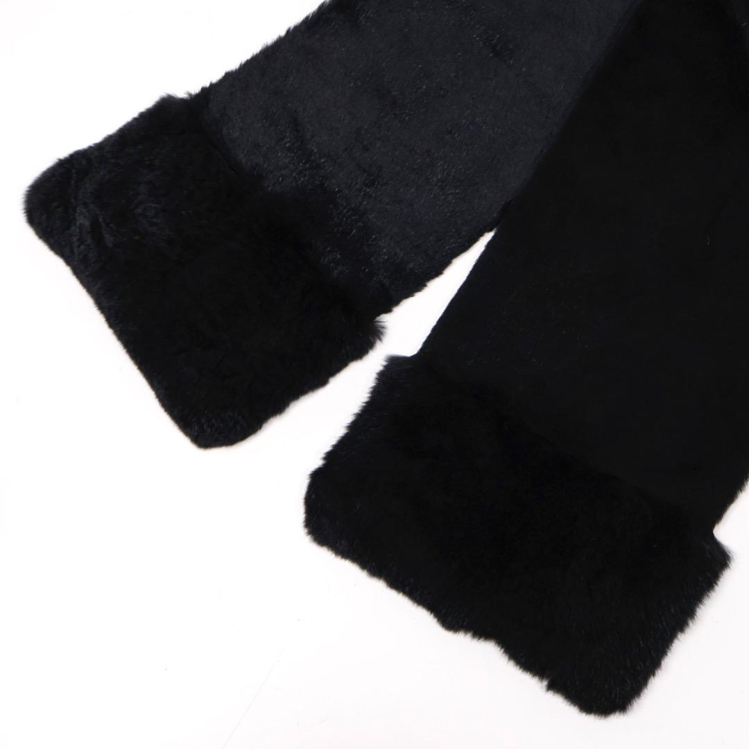 H4182-29◾️アルマーニコレッツィオーニ　シェアードミンクマフラー