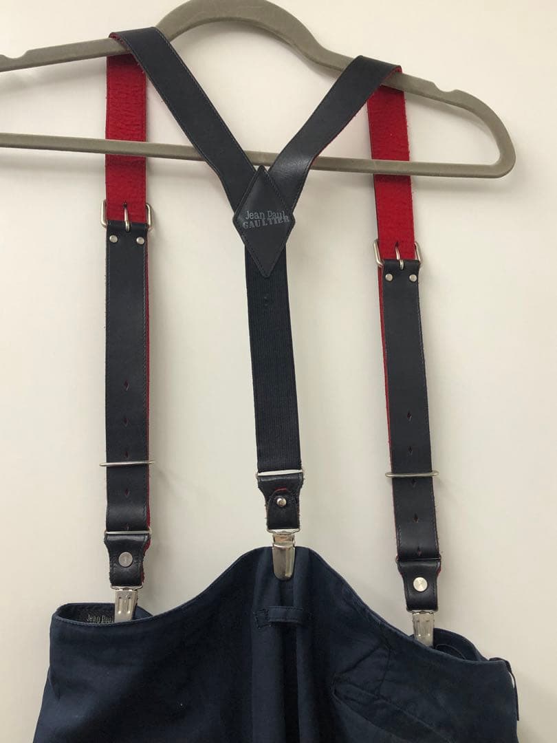 JeanPaulGaultier サスペンダー付きパンツ