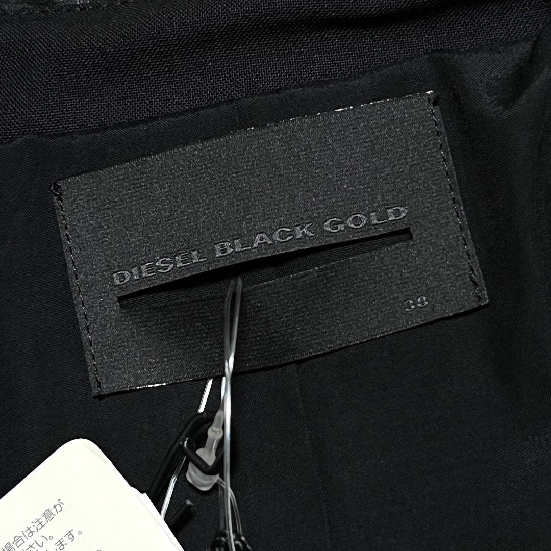 【新品】【38】DIESEL BLACK GOLD ロングジャケット 牛革