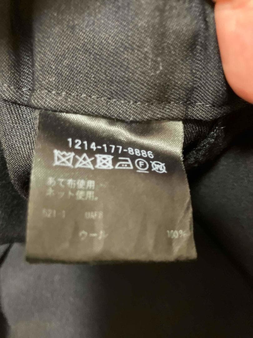 <H>ウーステッド ヴェイカント イージーパンツ　ブラック