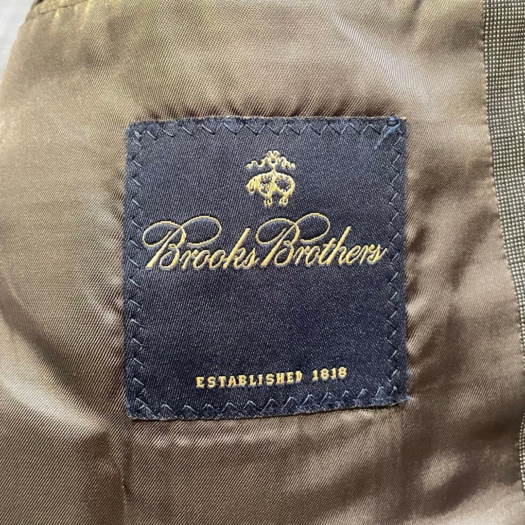 ブルックスブラザーズ 40REG モヘヤ混 セットアップ スーツ グレー